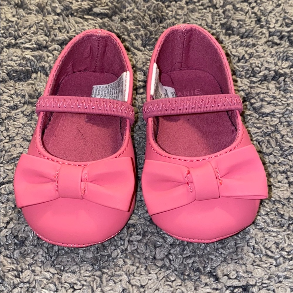 PINK MARY JANE SHOE WITH BOW